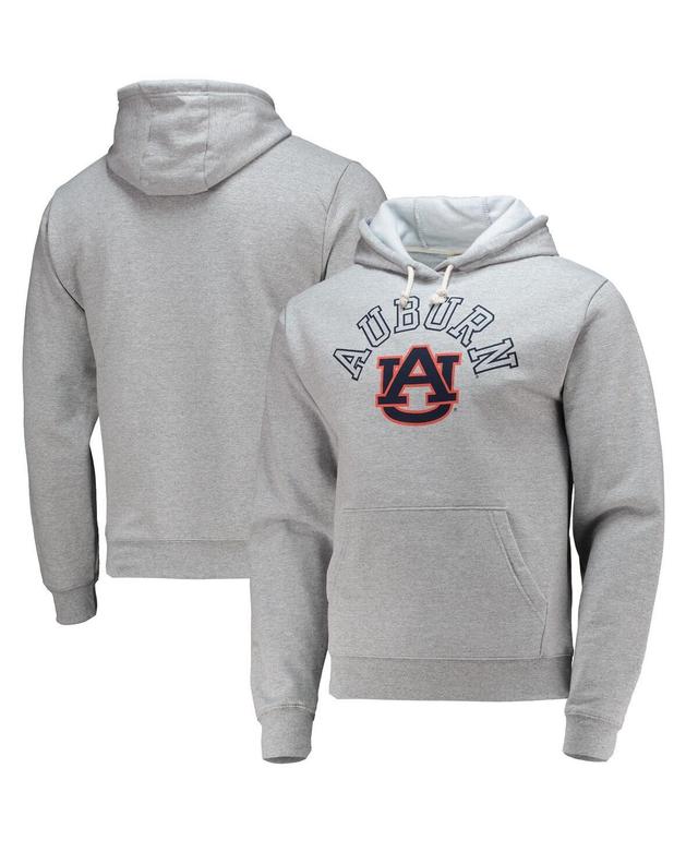 Mens League Collegiate Wear Heathered Gray Auburn Tigers Seal Neuvo Essential Fleece Pullover Hoodie Product Image