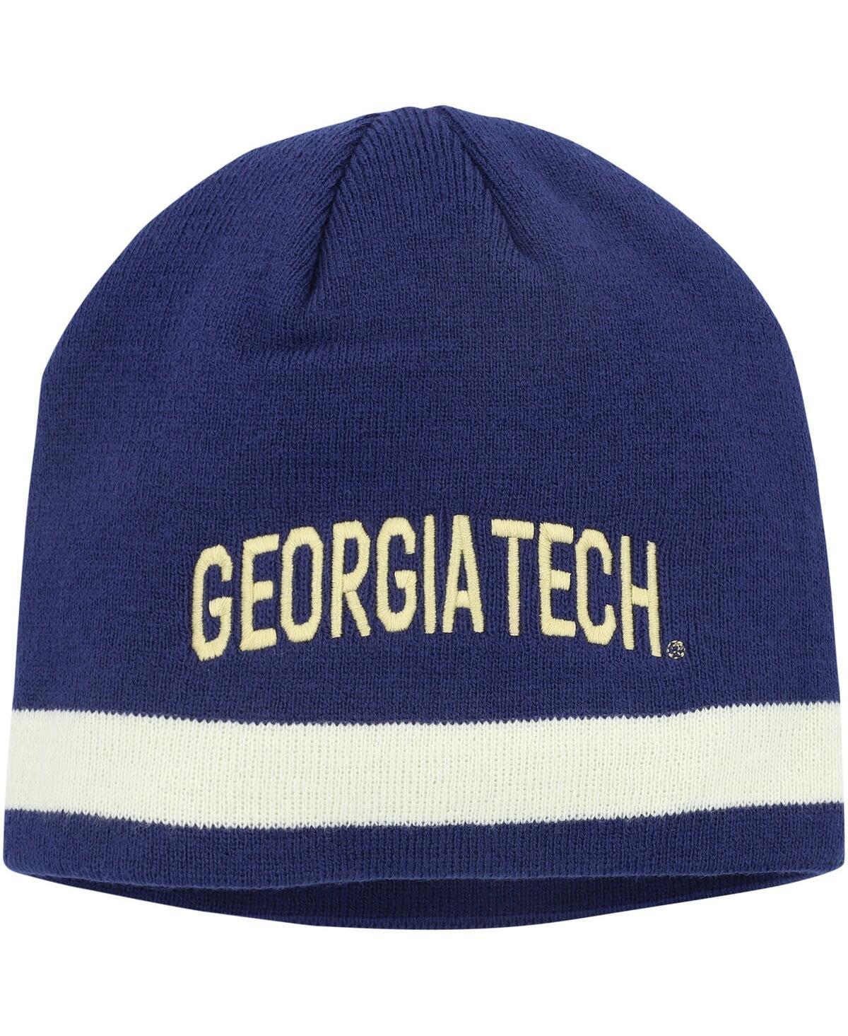 Mens adidas Navy Georgia Tech Yellow Jackets Wordmark Beanie, Nc2 Blue Product Image