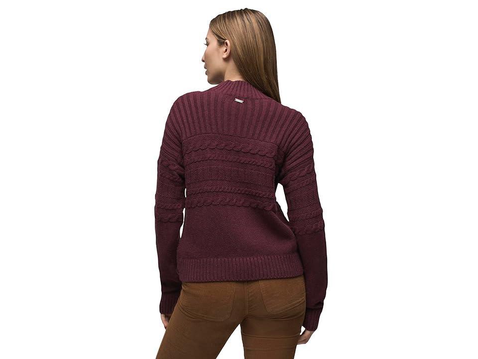 Prana Sangria Fields Sweater (Mulberry) Women's Clothing Product Image