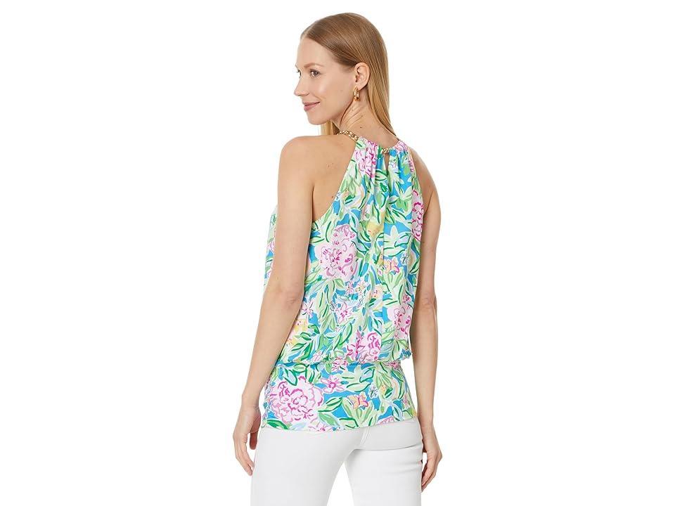 Lilly Pulitzer Bowen Halter Top Grove Garden) Women's Clothing Product Image