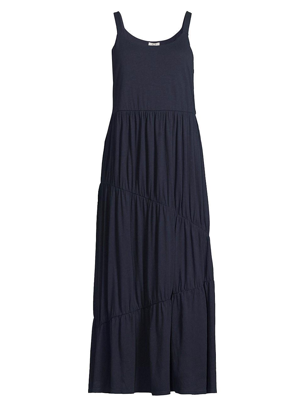 Womens Tiered Sleeveless Maxi Dress Product Image