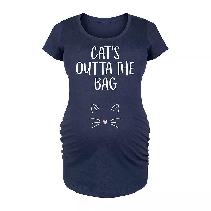 Maternity Cats Outta The Bag Graphic Tee, Womens Product Image