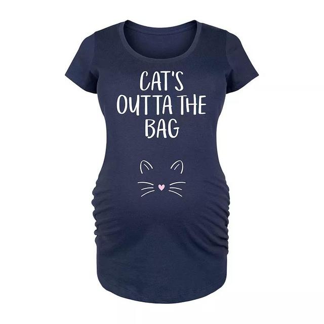 Maternity Cats Outta The Bag Graphic Tee, Womens Product Image