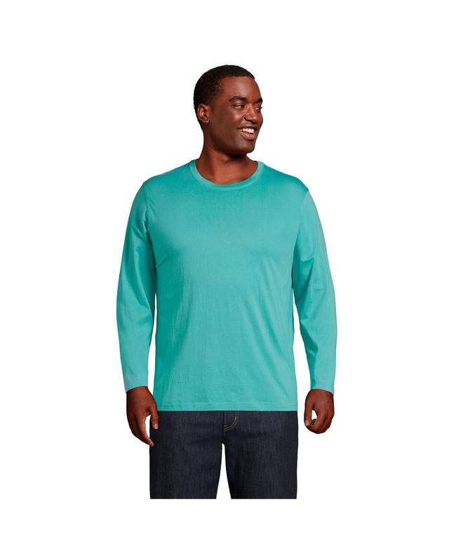 Lands End Mens Big & Tall Long Sleeve Supima Tee Product Image