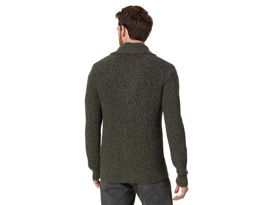 Faherty Marled Cotton Cardigan (Olive Peak Marl) Men's Clothing Product Image