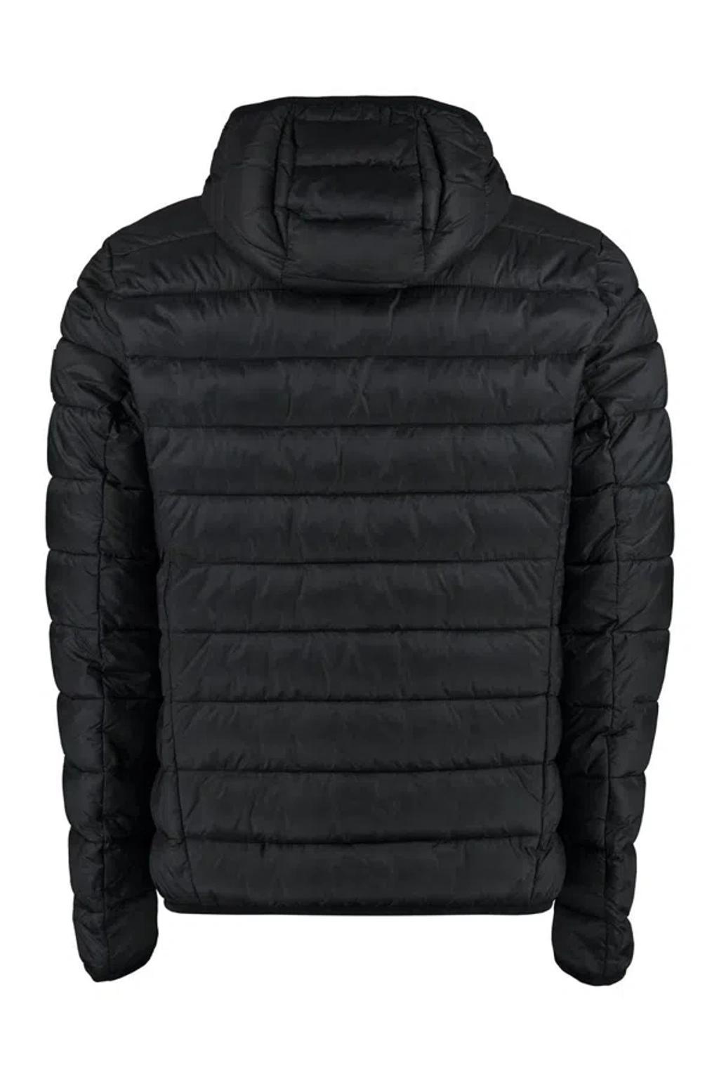 HUGO BOSS Hooded Down Jacket In Black Product Image