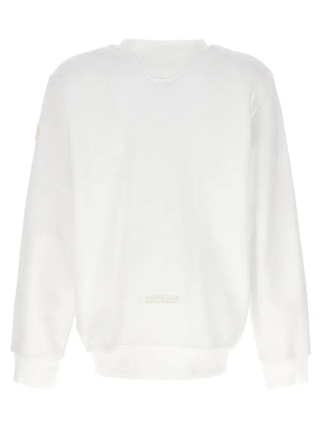 Logo Embroidery Sweatshirt In White Product Image