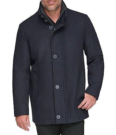 Marc New York Mens Signature Dorsey Zip-Front Wool Blend Car Coat Product Image