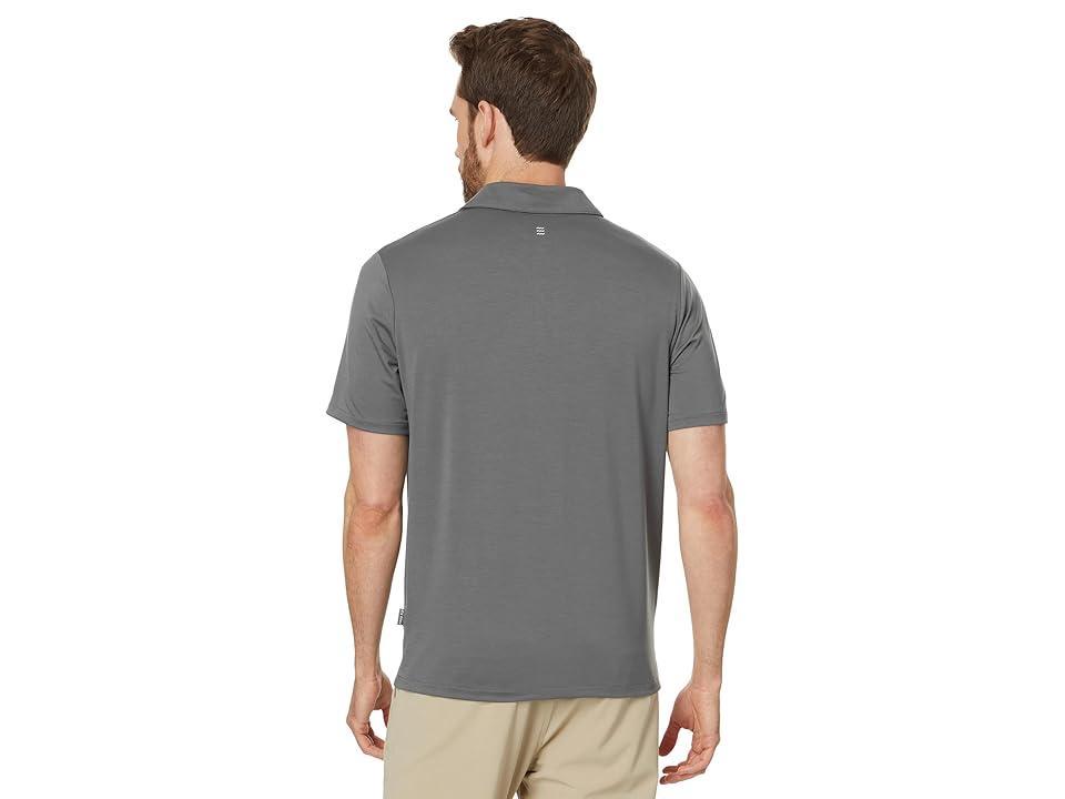 Free Fly Elevate Polo (Smoke) Men's Short Sleeve Knit Product Image