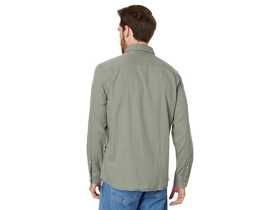 Faherty Sunwashed Chambray Shirt (Desert ) Men's Jacket Product Image