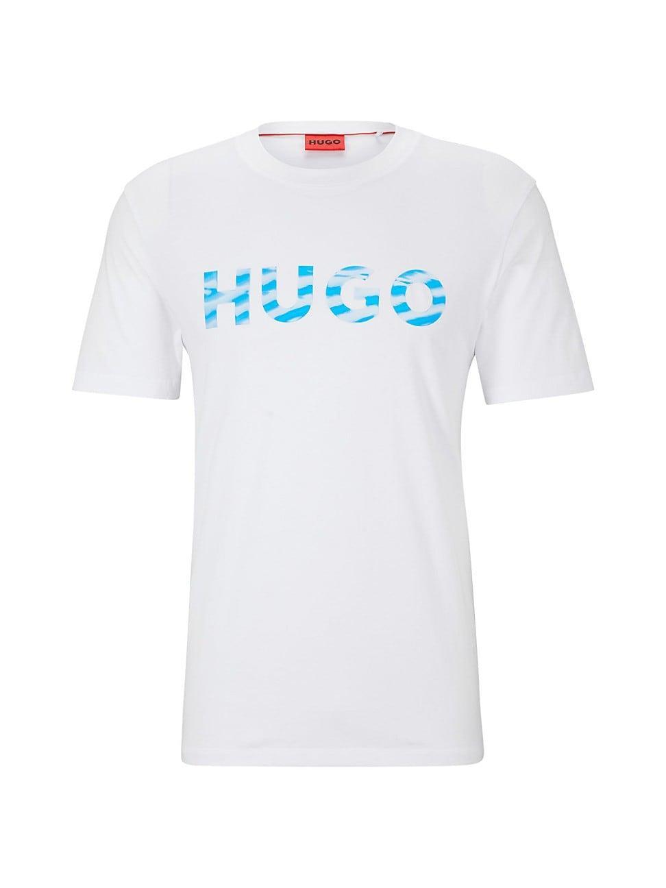 Mens Cotton T-Shirt With 3D Logo Print Product Image