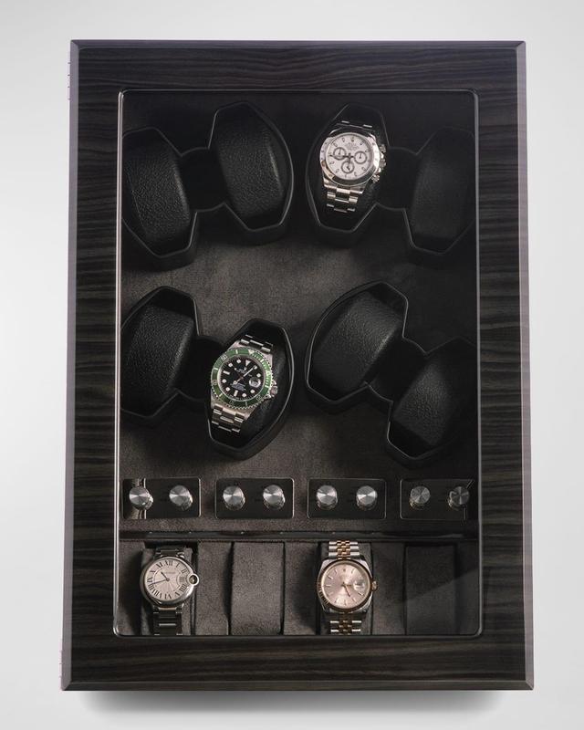 Bey-Berk Louis Ash 8-Watch Winder & Case Product Image