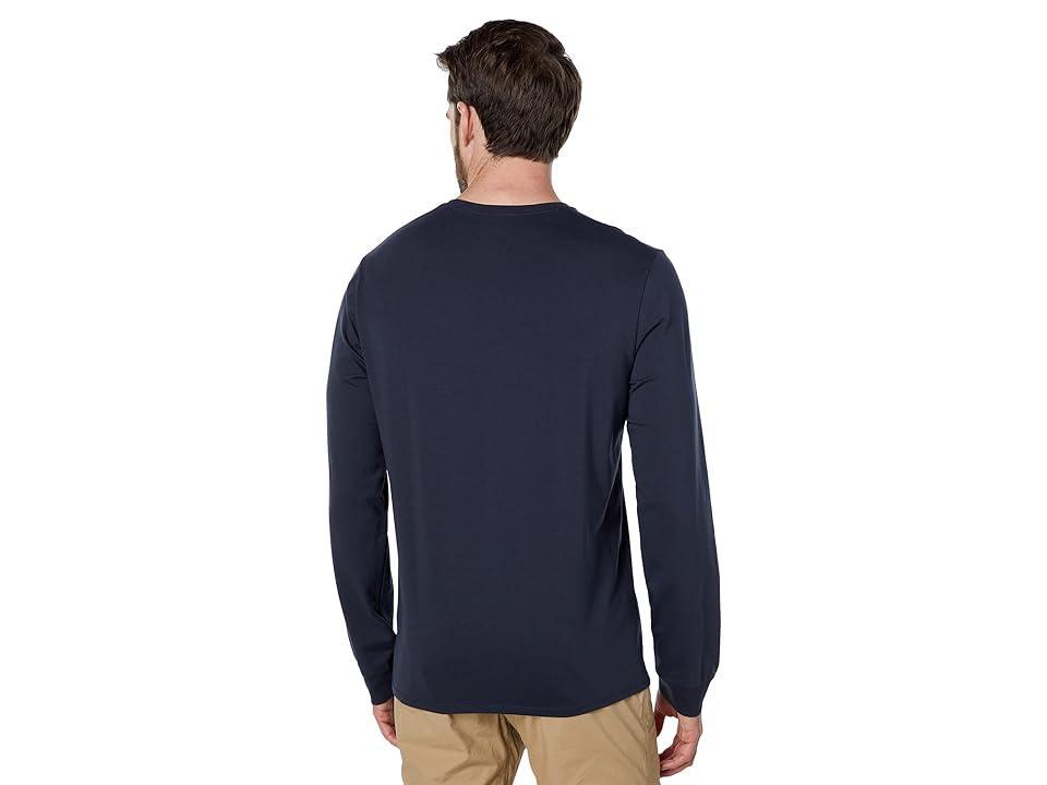 L.L.Bean Comfort Stretch Pima Long Sleeve Tee Shirt (Coal) Men's Clothing Product Image