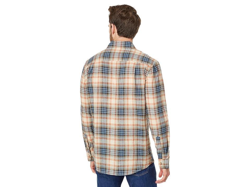 Pendleton Dawson Linen Shirt Long Sleeve (Rust/Graphite/Stone Plaid) Men's Jacket Product Image