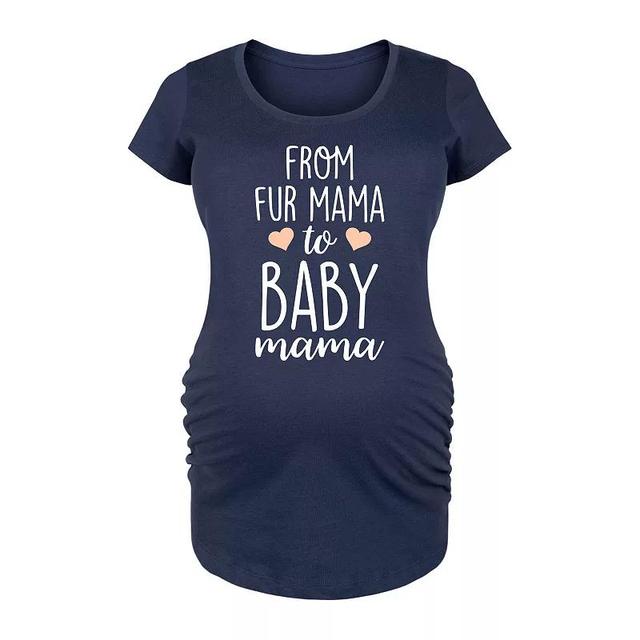 Disneys The Muppets Maternity Baby Animal Graphic Tee, Womens Blue Product Image