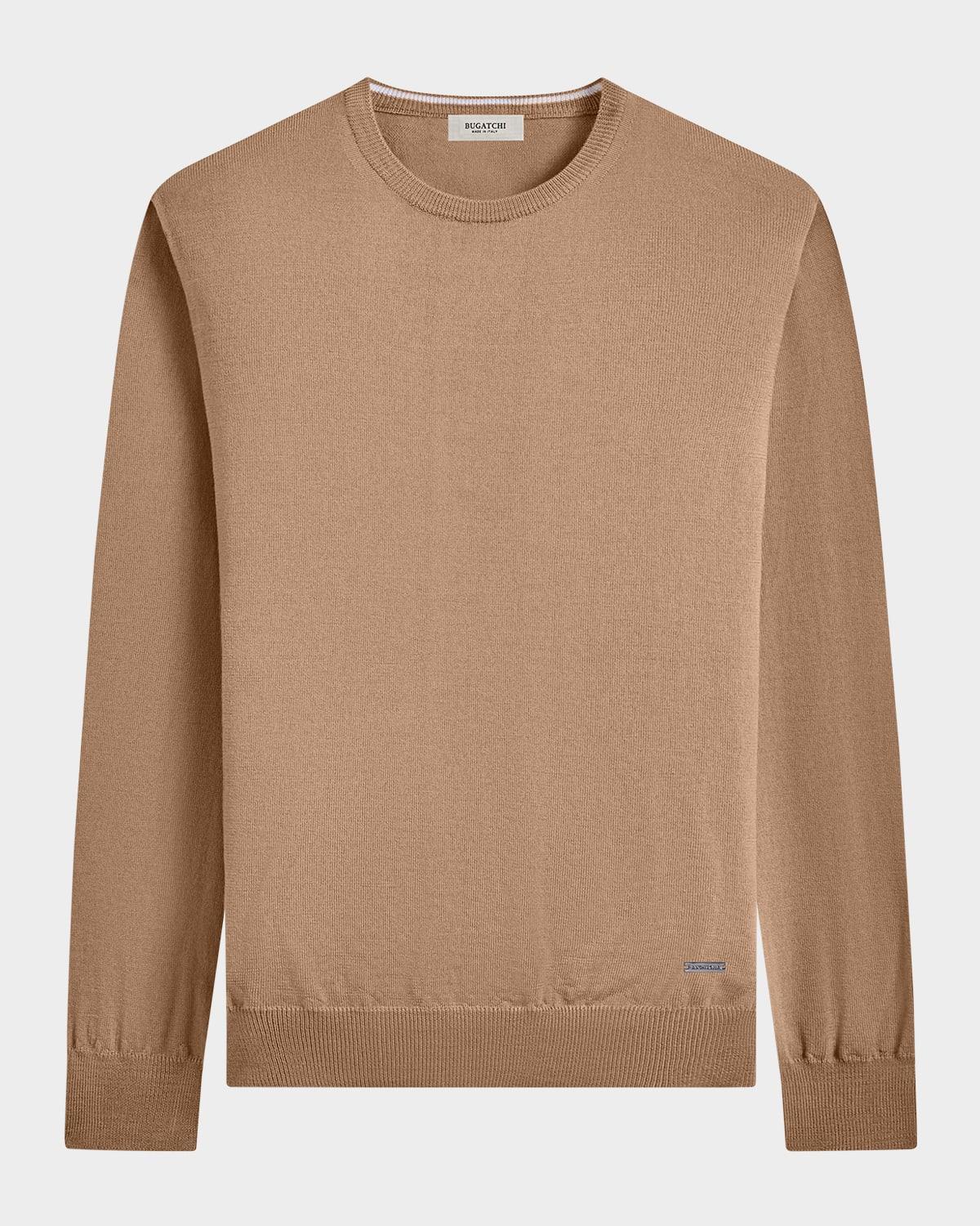 Mens Merino Wool Crewneck Sweater Product Image