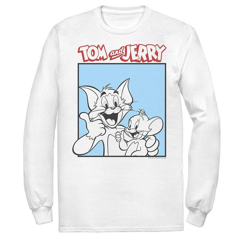 Mens Tom And Jerry Thumbs Up Poster Tee Product Image