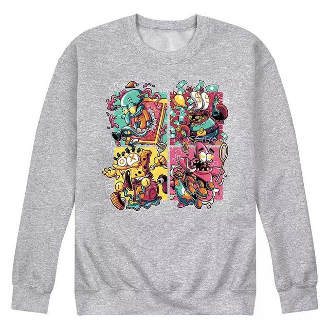 Mens SpongeBob SquarePants Krusty Fleece Sweatshirt Product Image