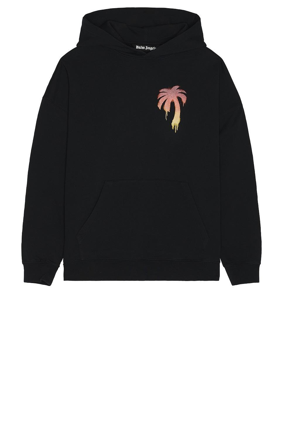 Palm Angels I Love PA Hoodie in Black. Size L, M, XL/1X. Product Image