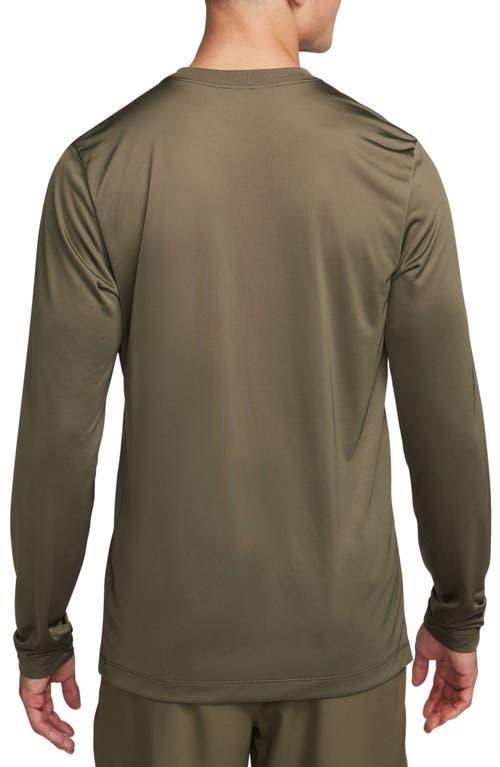 NIKE Men's Dri-fit Legend Long-sleeve Fitness Top In Green Product Image