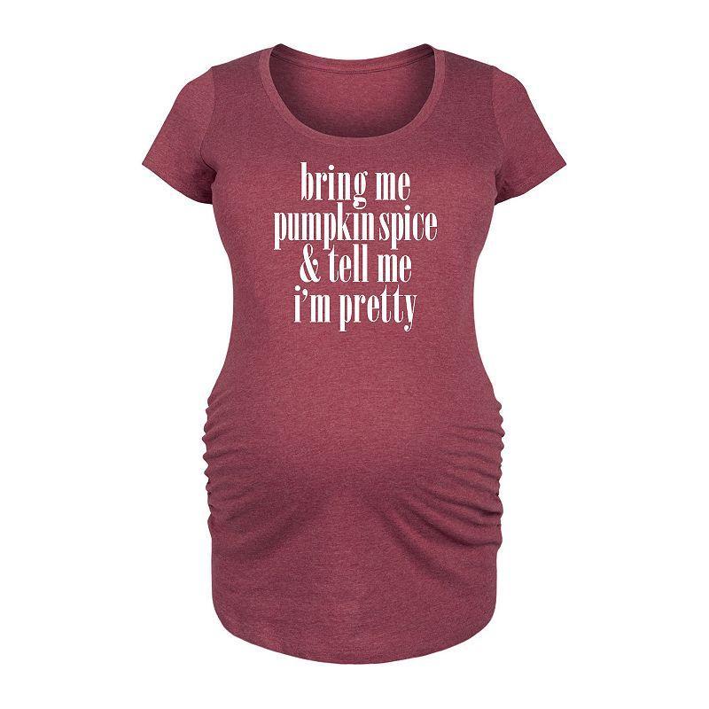 Maternity Pumpkin Spice Tell Me Pretty Graphic Tee, Girls Product Image