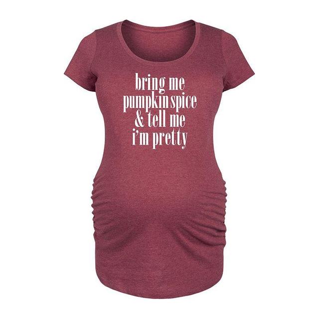 Maternity Pumpkin Spice Tell Me Pretty Graphic Tee, Girls Product Image