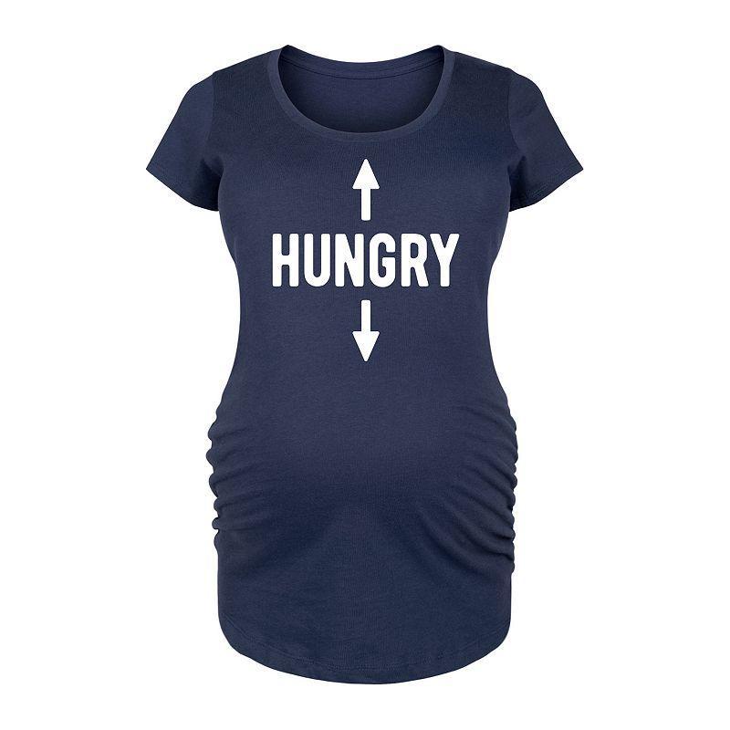 Maternity Hungry Graphic Tee, Womens Blue Product Image