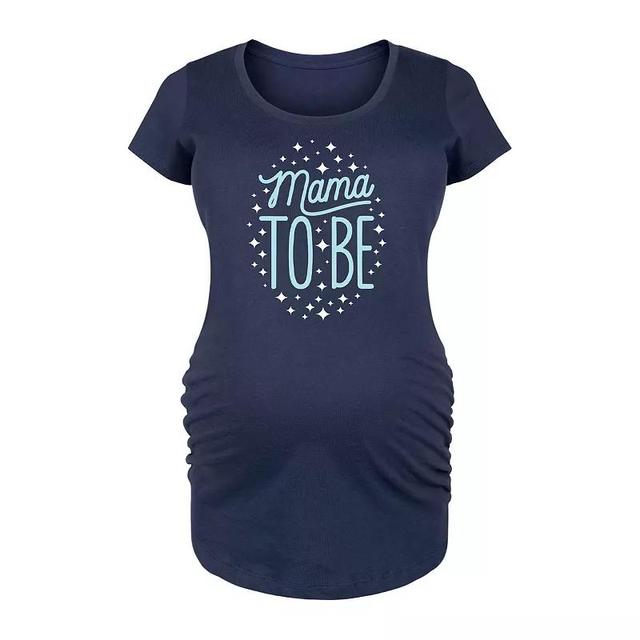 Maternity We Are Hoping Its A Dinosaur Graphic Tee, Womens Blue Product Image