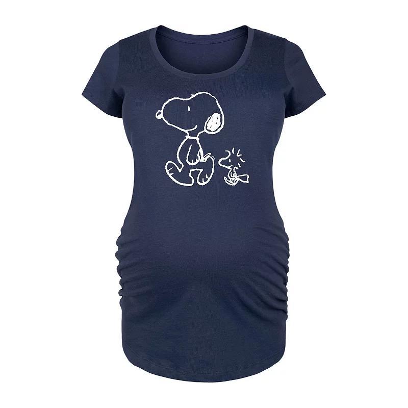 Maternity Germany Flag Graphic Tee, Womens Blue Product Image