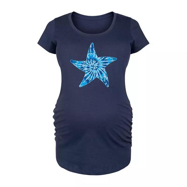 Maternity Snacks And Naps Graphic Tee, Girls Blue Product Image