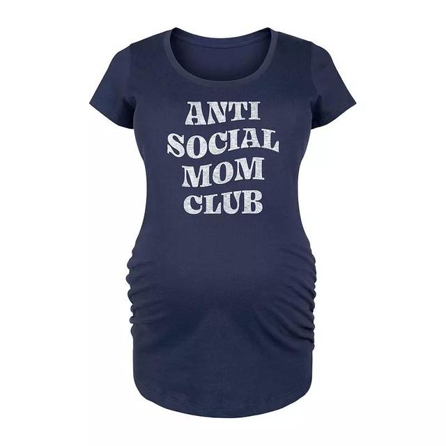 Maternity Anti Social Mom Club Graphic Tee, Womens Product Image