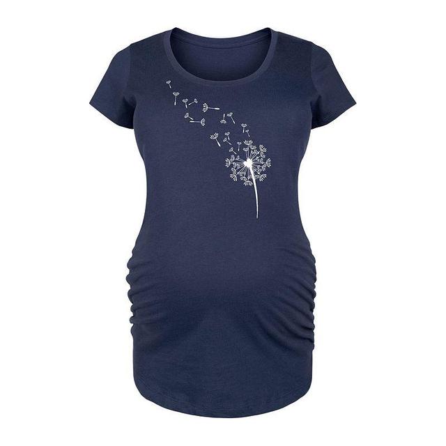 Bloom Maternity Womens Tee Shirts NAVY Dandelion Seeds Maternity Scoop Neck Tee Product Image