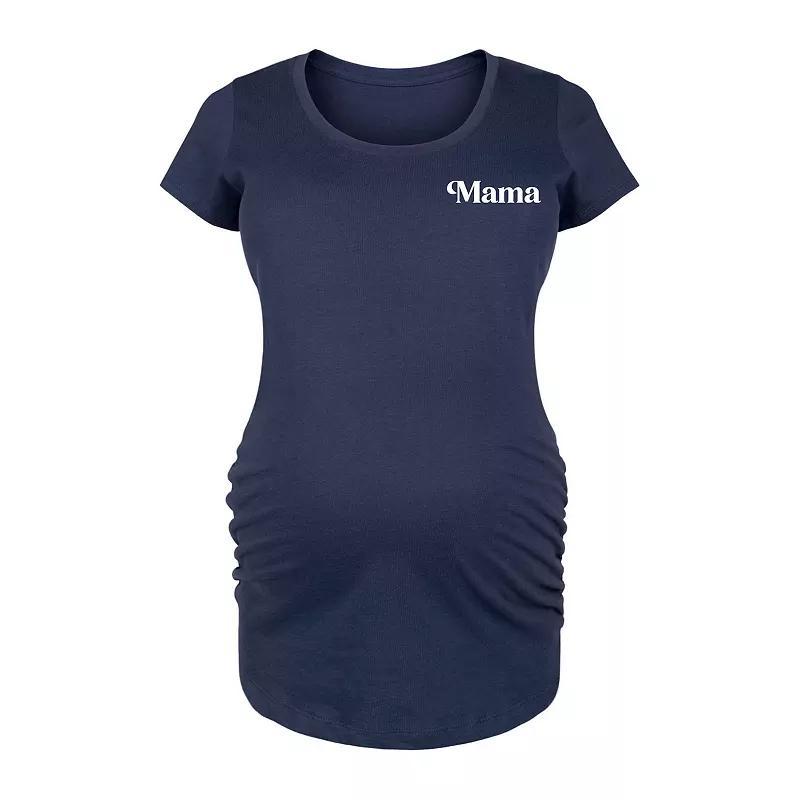 Maternity Mama Graphic Tee, Womens Blue Product Image