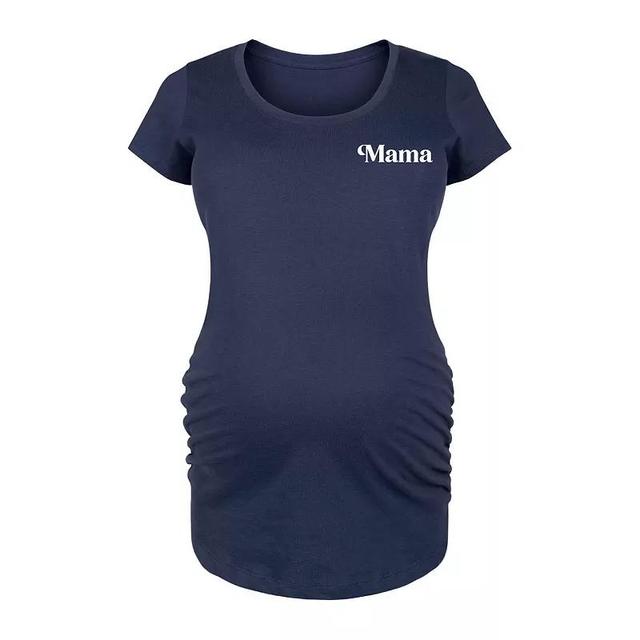 Maternity Mama Graphic Tee, Womens Blue Product Image