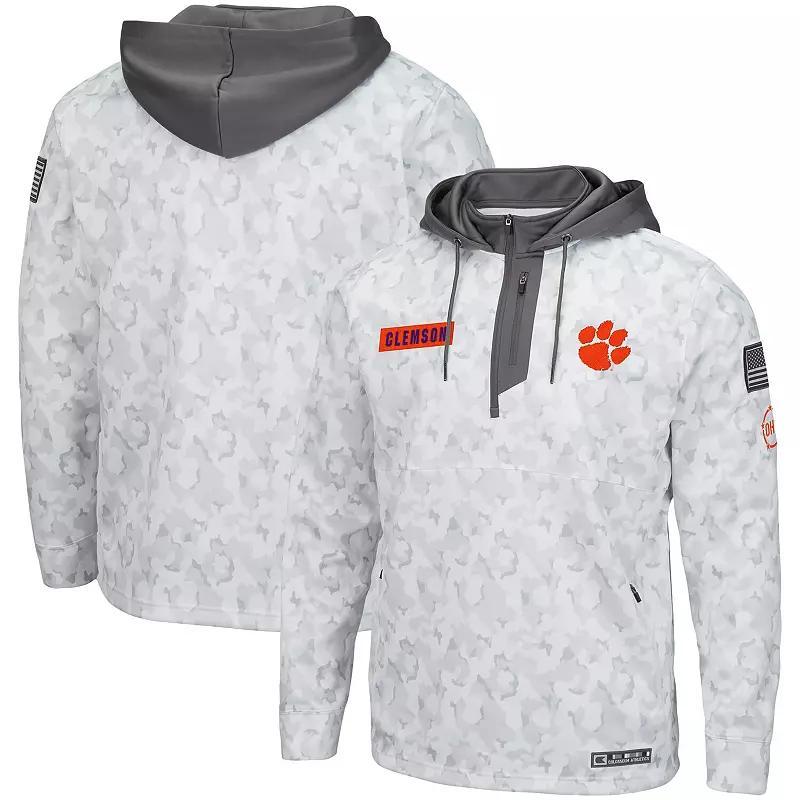 Mens Colosseum Arctic Camo Maryland Terrapins OHT Military Appreciation Quarter-Zip Hoodie Product Image