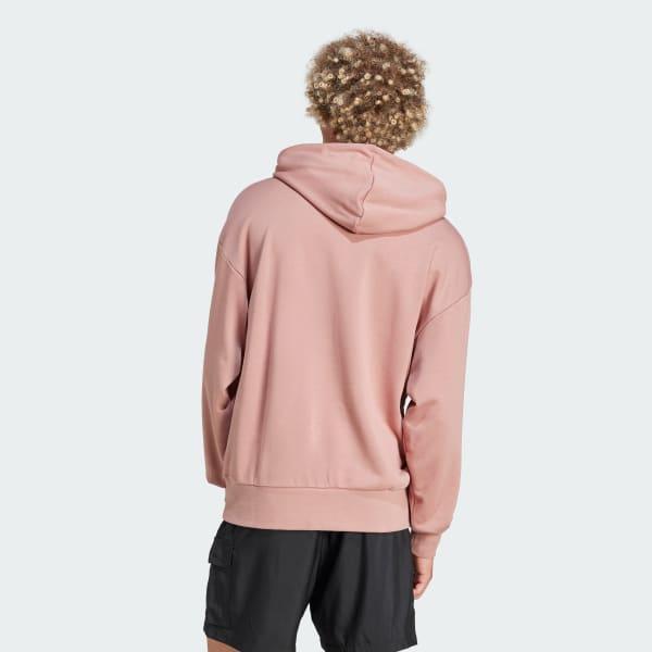 Essentials Loose-Fit 3 Bar Logo French Terry Hoodie Product Image