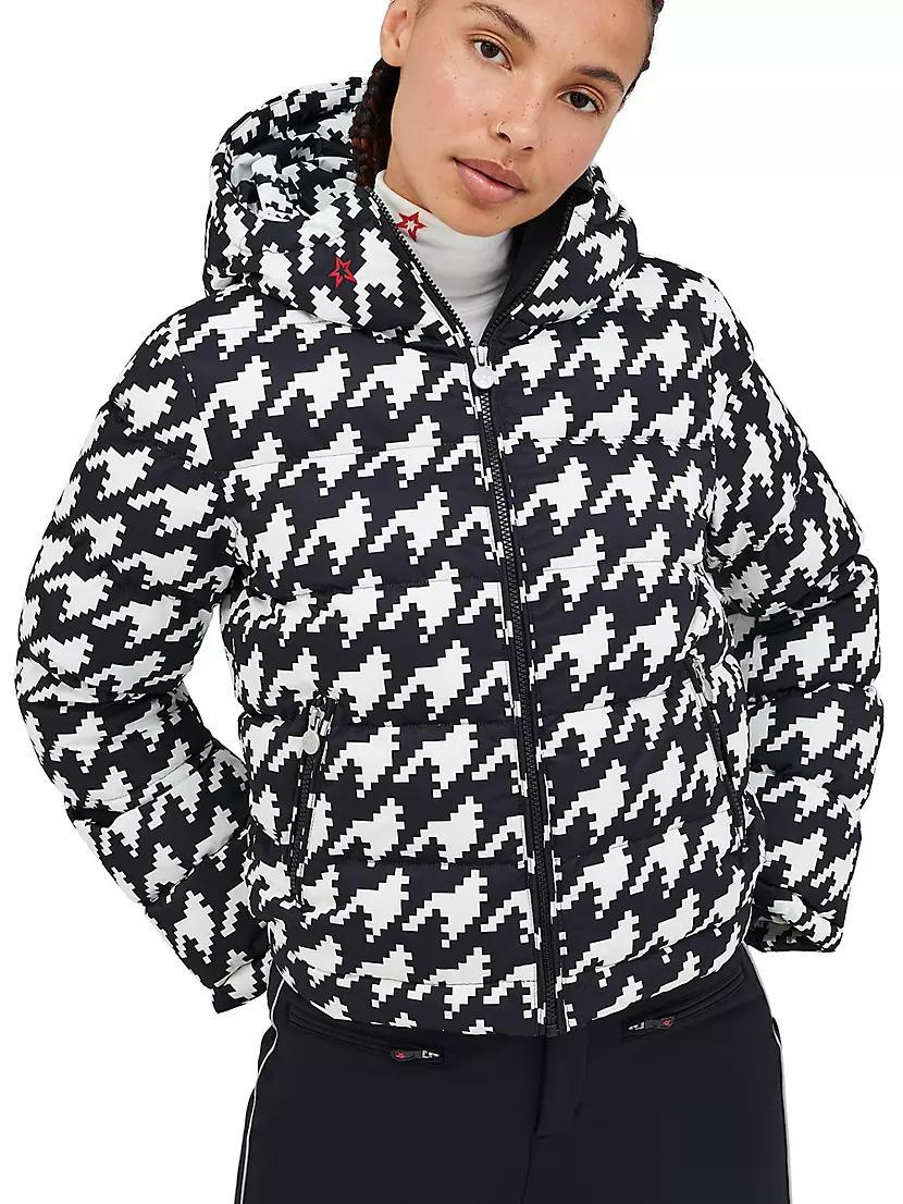 Polar Houndstooth Down Puffer Jacket Product Image