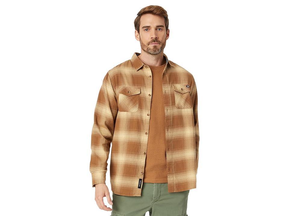 Vans Monterey III Flannel Shirt (Sepia/Taos ) Men's Clothing Product Image