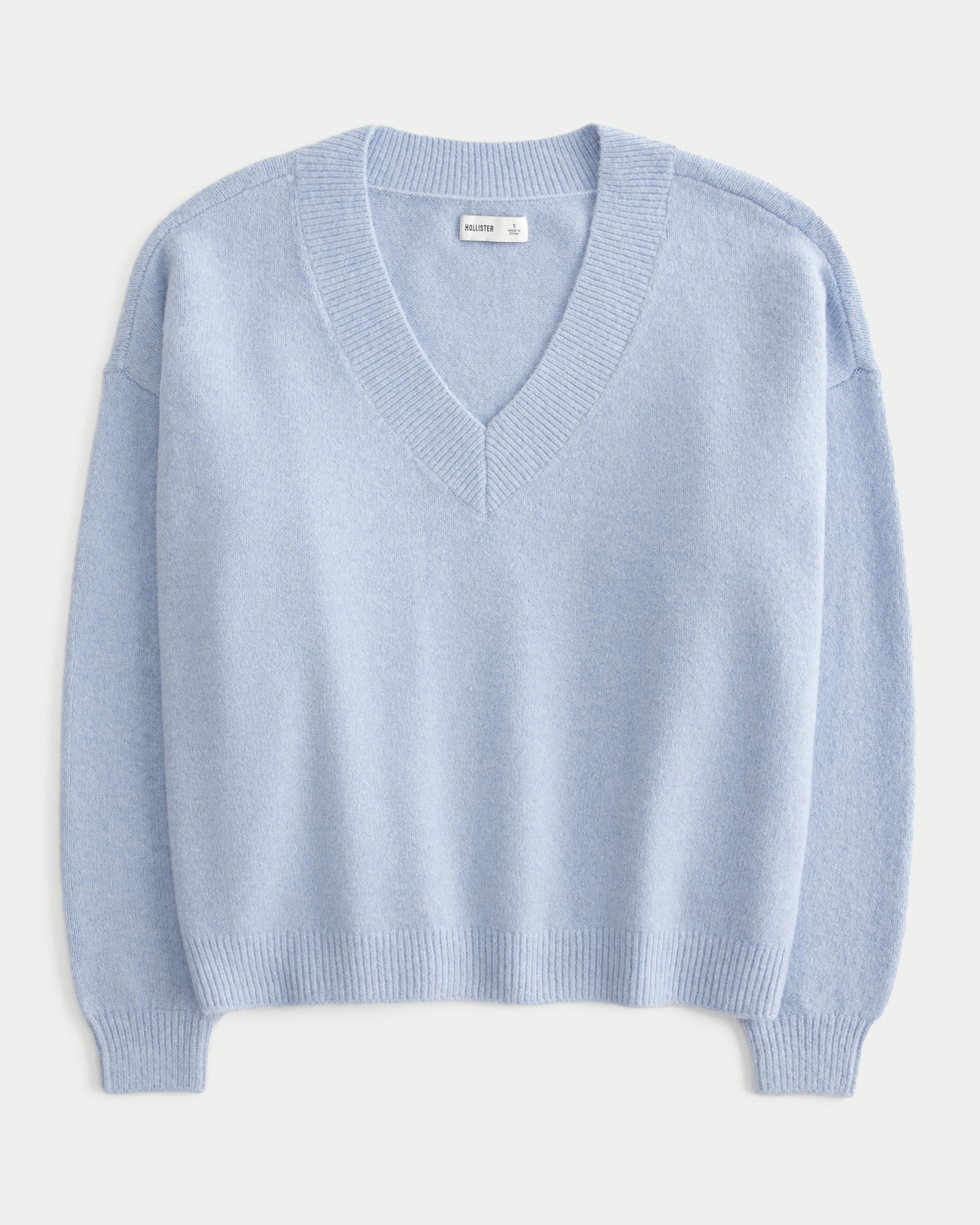 Hollister Comfy Cloud Oversized V-Neck Sweater Product Image