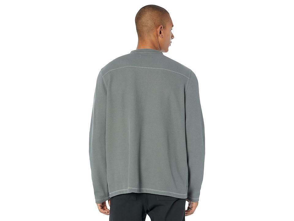 AllSaints Hayes Long Sleeve Henley (Moore ) Men's Clothing Product Image