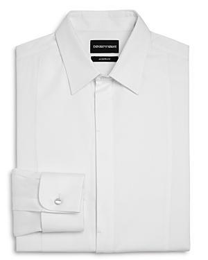 Emporio Armani Slim Fit Stretch Tuxedo Shirt Product Image