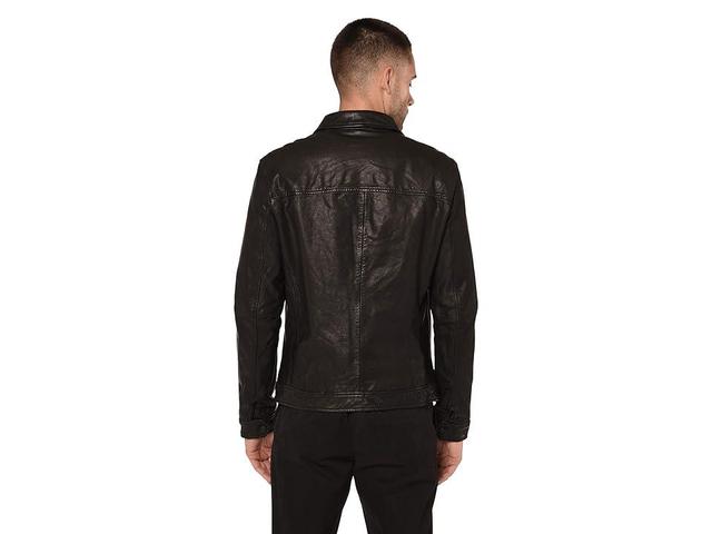 AllSaints Milo Leather Biker Jacket Product Image