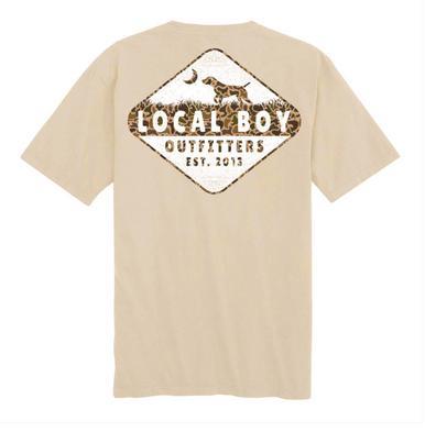 Local Boy® Men's S/S Latte Local Dog Old School T-Shirt Product Image