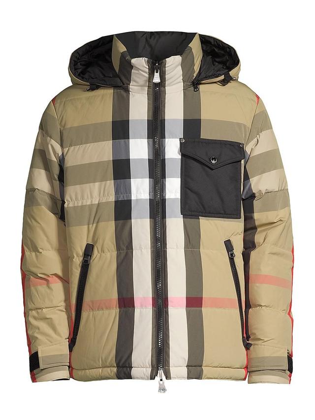 Mens Rutland Check Hooded Jacket Product Image