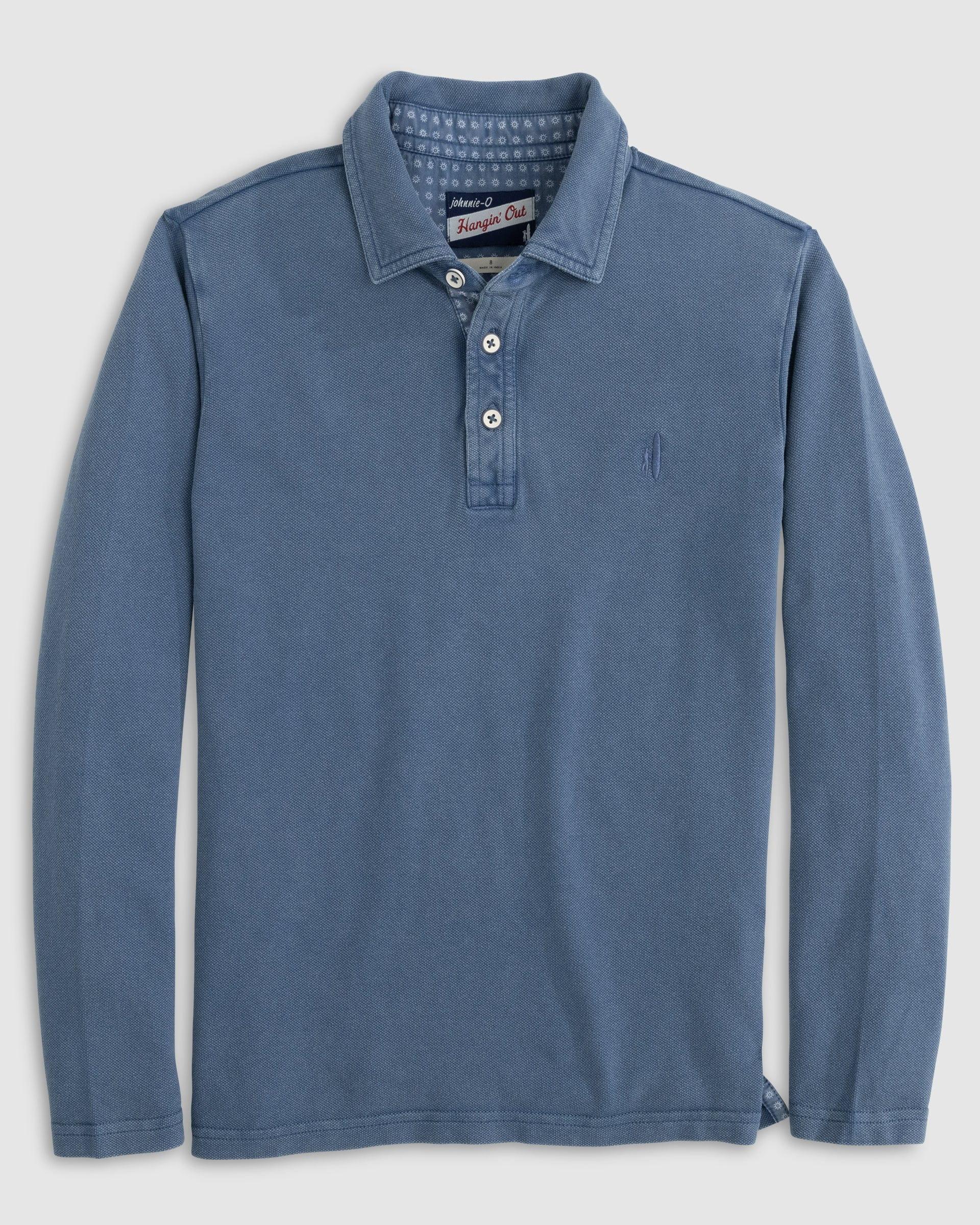 Palmer Jr. Long Sleeve Pique Mesh Polo Boys Product Image