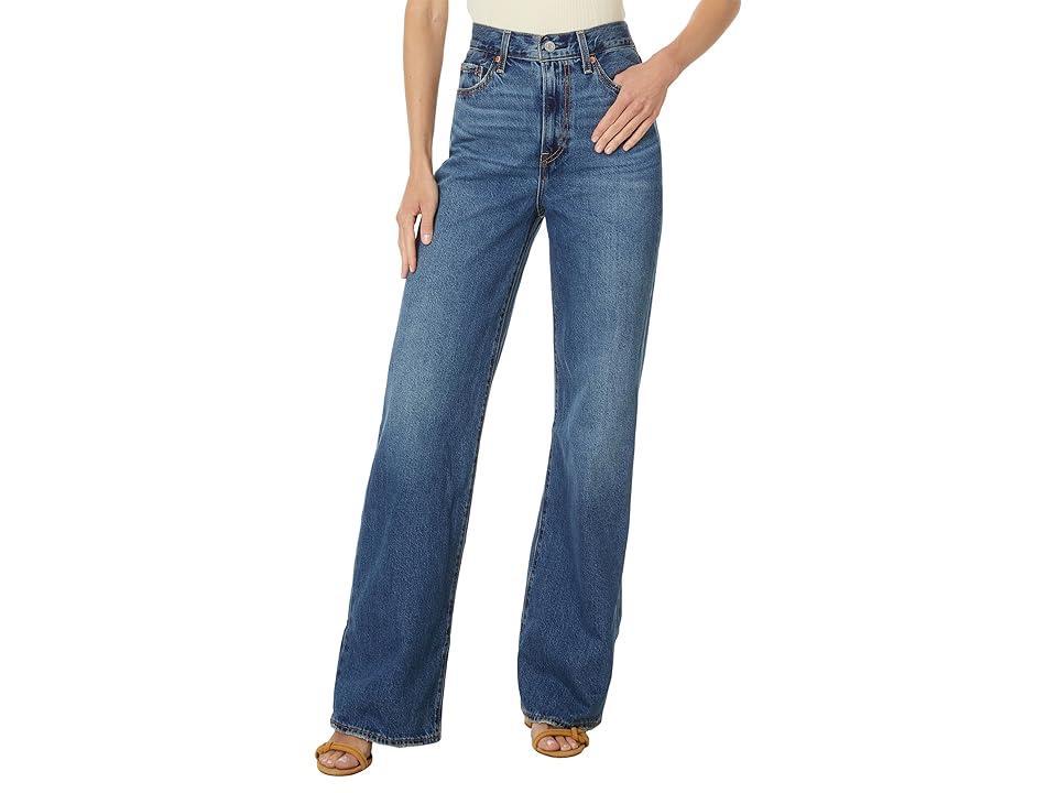 Levi's(r) Premium Ribcage Wide Leg Jeans (Polar Perimiter) Women's Jeans Product Image