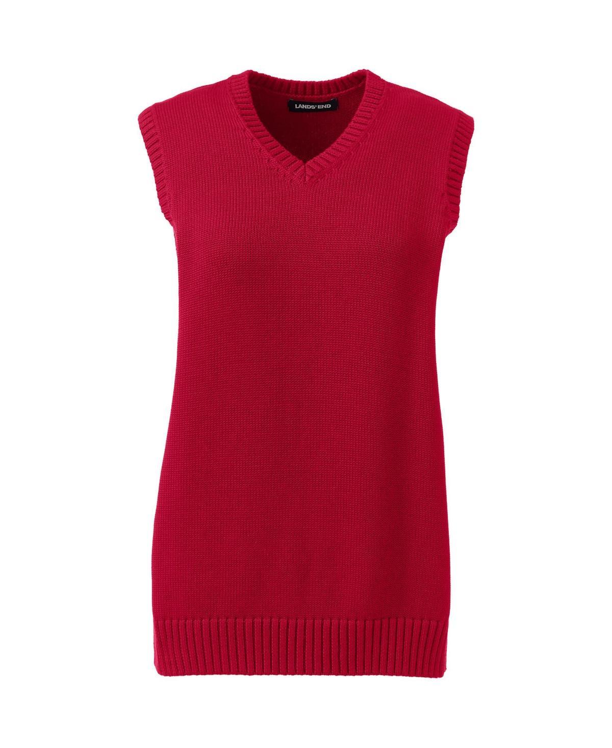 Lands End School Uniform Womens Cotton Modal Sweater Vest Product Image