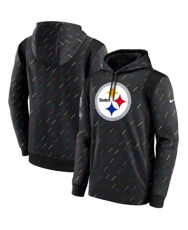 Nike Mens Charcoal Pittsburgh Steelers 2021 Nfl Crucial Catch Therma Pullover Hoodie Product Image