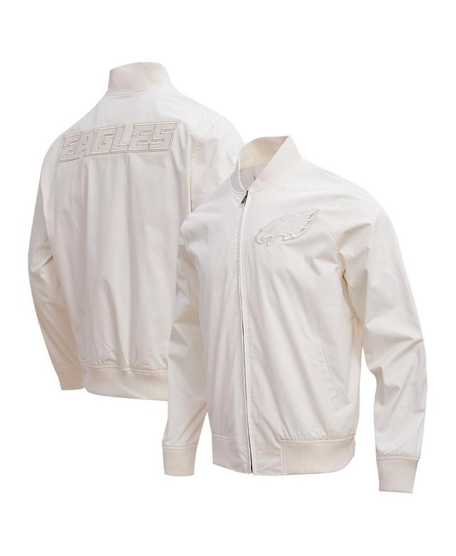 Mens Pro Standard Cream Philadelphia Eagles Neutral Full-Zip Jacket Product Image