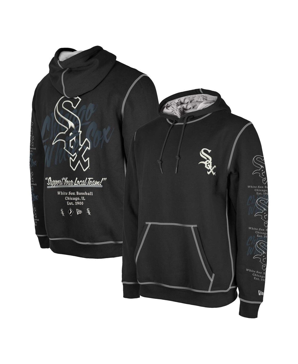 Mens New Era Chicago White Sox Team Split Pullover Hoodie Product Image